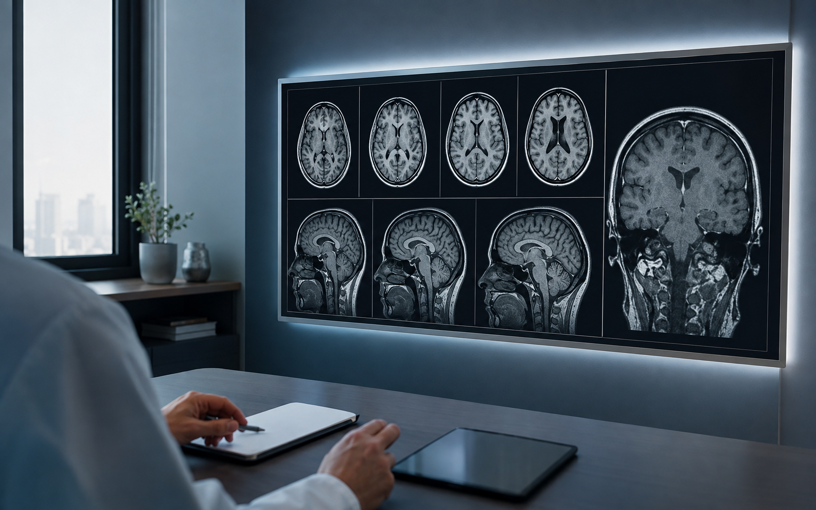 Professional brain MRI review